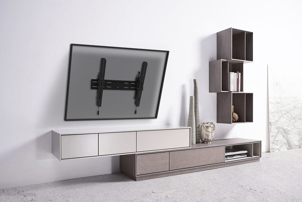 Neomounts WL35S-850BL16 TV-beugel wand 42-86" - kantelbaar - vergrendelbaar - snelle installatie